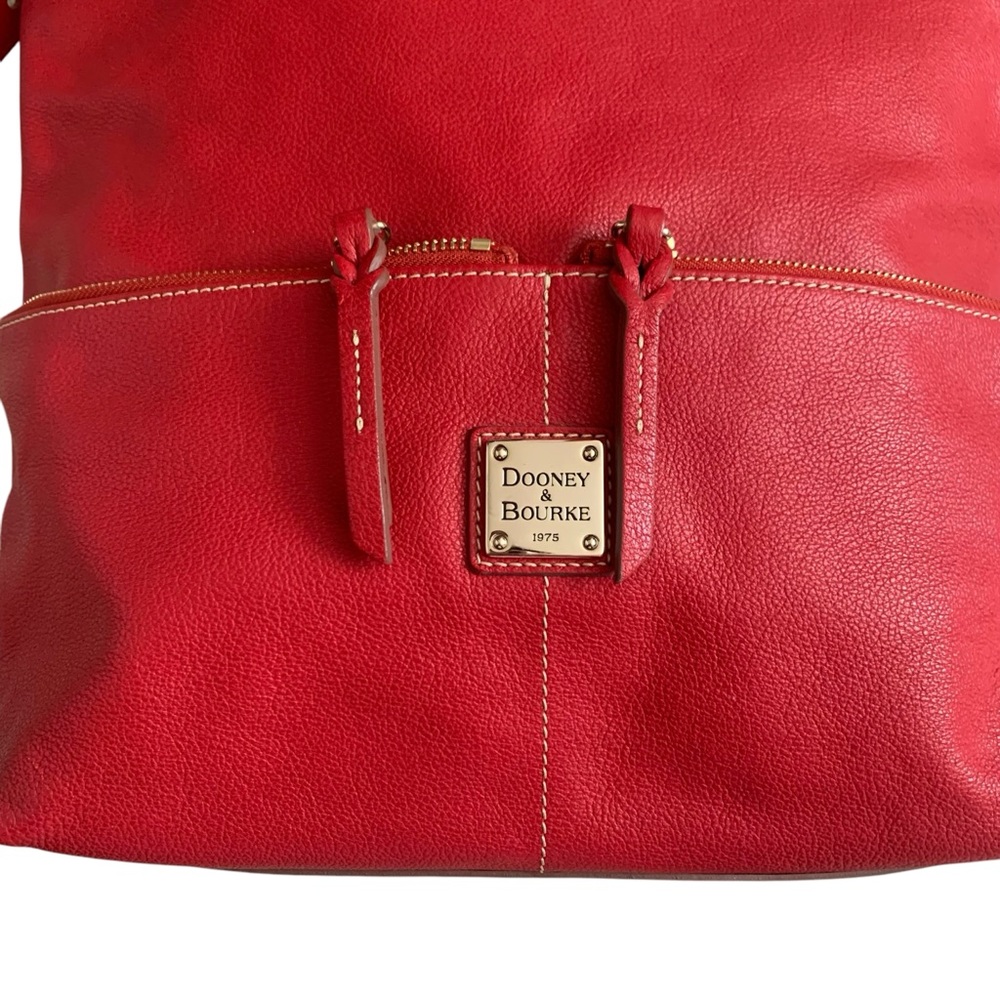Dooney & Bourke Leather Pebbled Hobo Bag - Picture 5 of 16